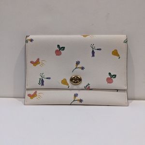 Coach Garden Print Turnlock Clutch